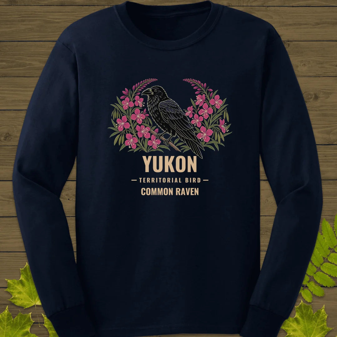 Yukon Territorial Bird Long Sleeve in Navy