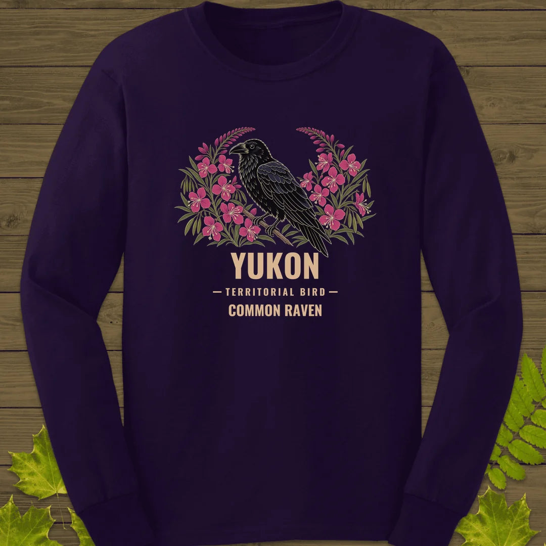 Yukon Territorial Bird Long Sleeve in Purple