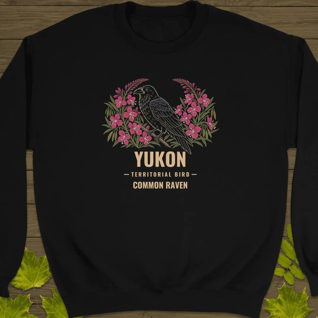 Yukon Territorial Bird Sweatshirt in Black