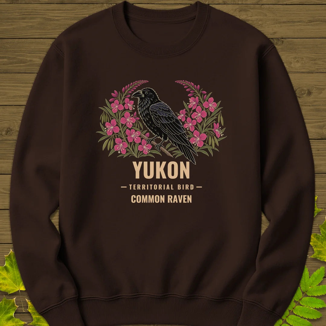 Yukon Territorial Bird Sweatshirt in Dark Chocolate
