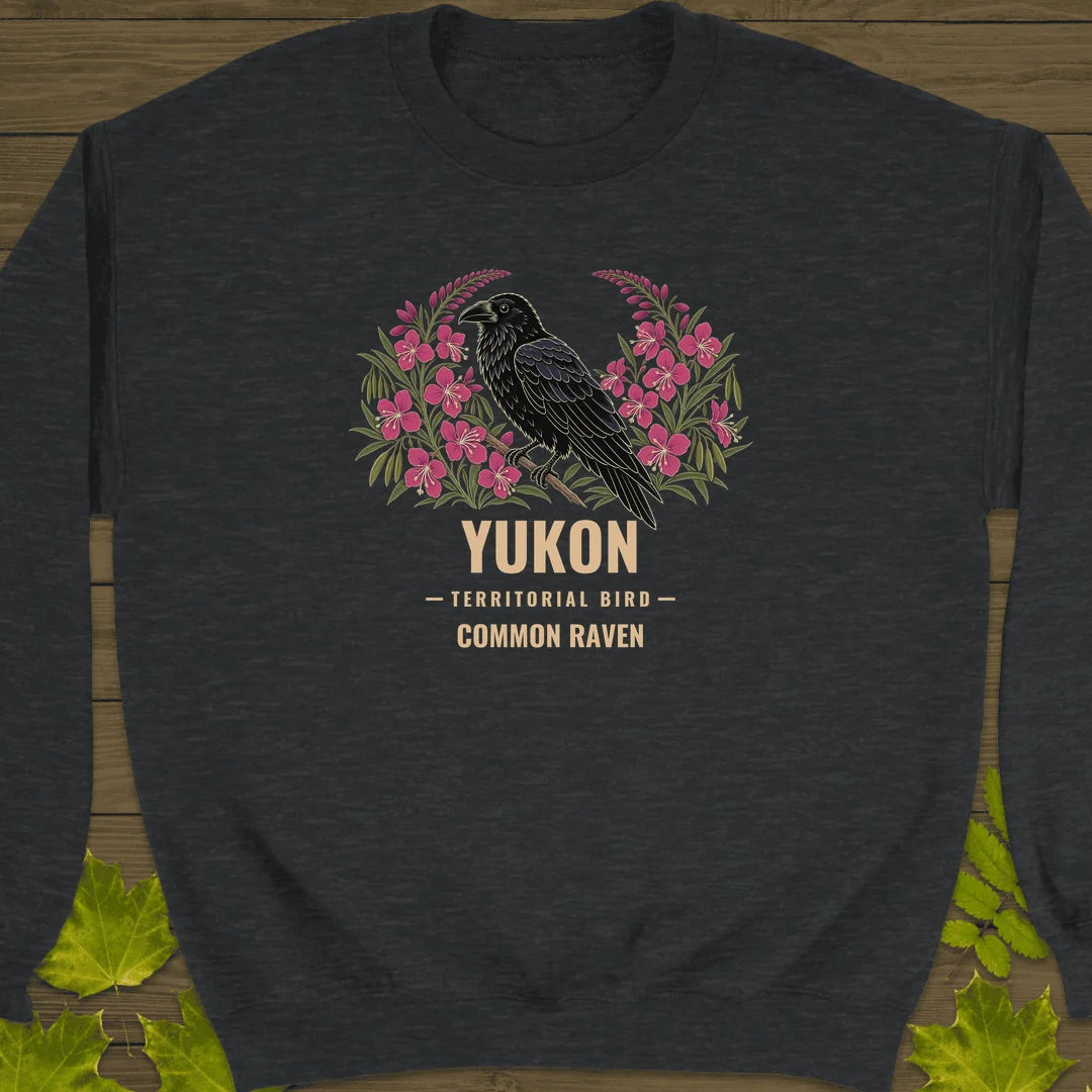Yukon Territorial Bird Sweatshirt in Dark Heather