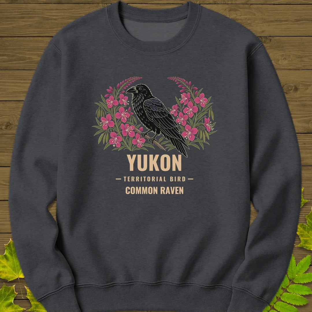 Yukon Territorial Bird Sweatshirt in Dark Heather