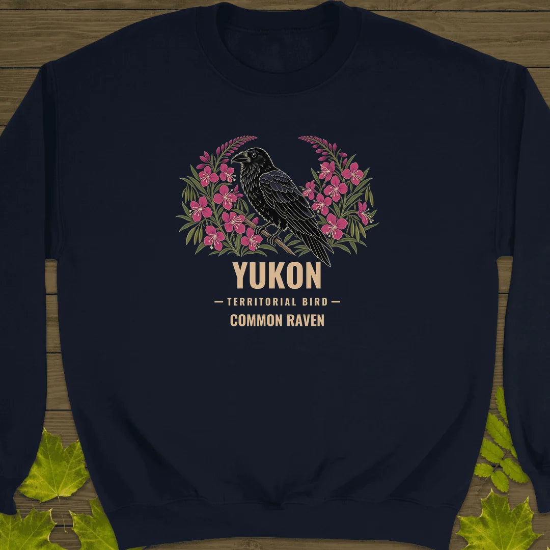 Yukon Territorial Bird Sweatshirt in Navy