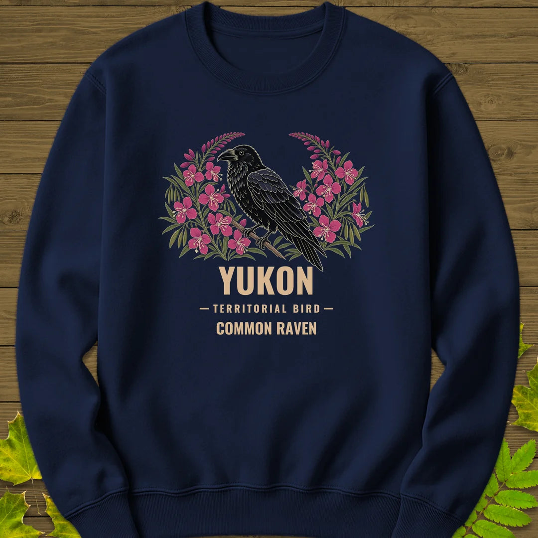 Yukon Territorial Bird Sweatshirt in Navy