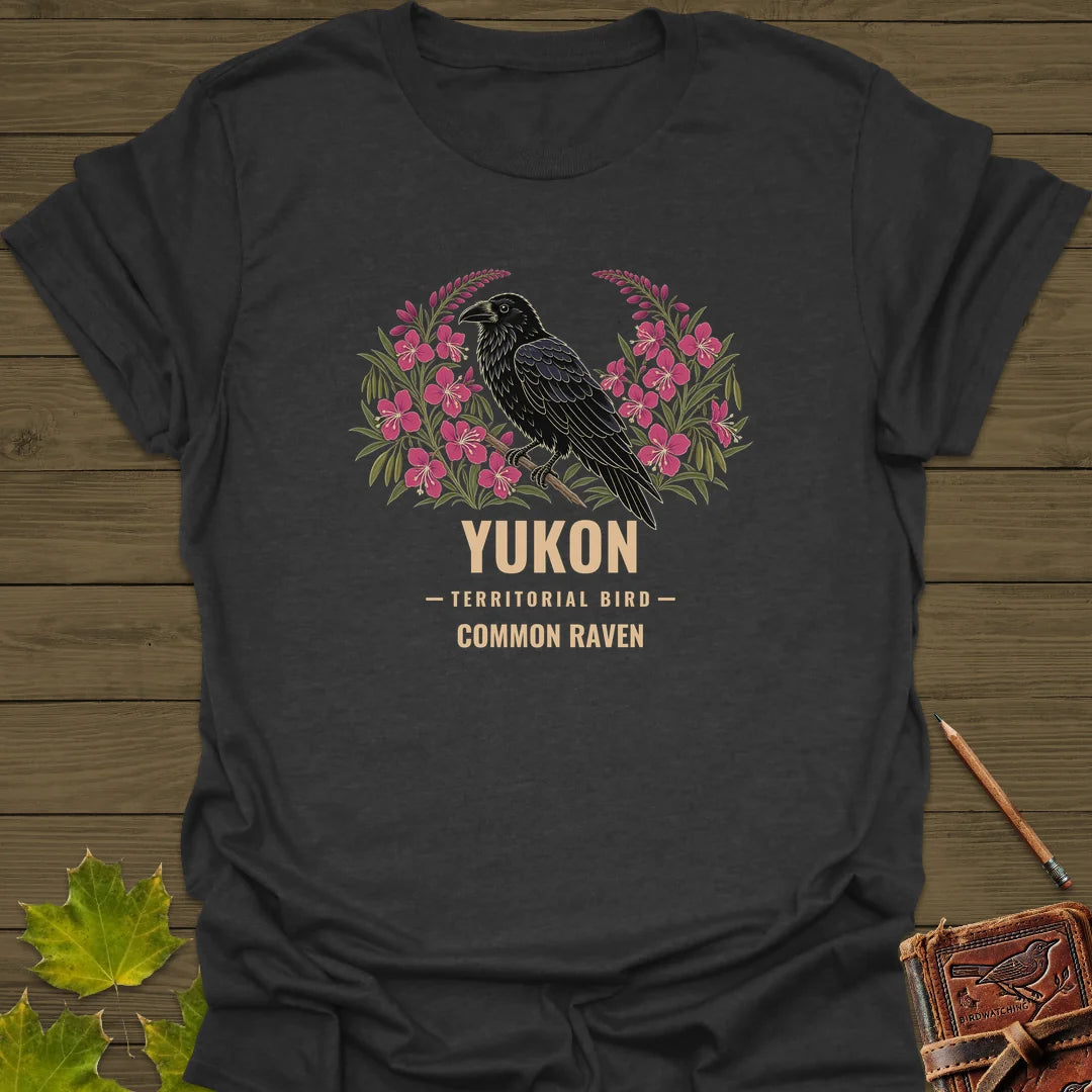Yukon Territorial Bird T-Shirt in Dark Heather