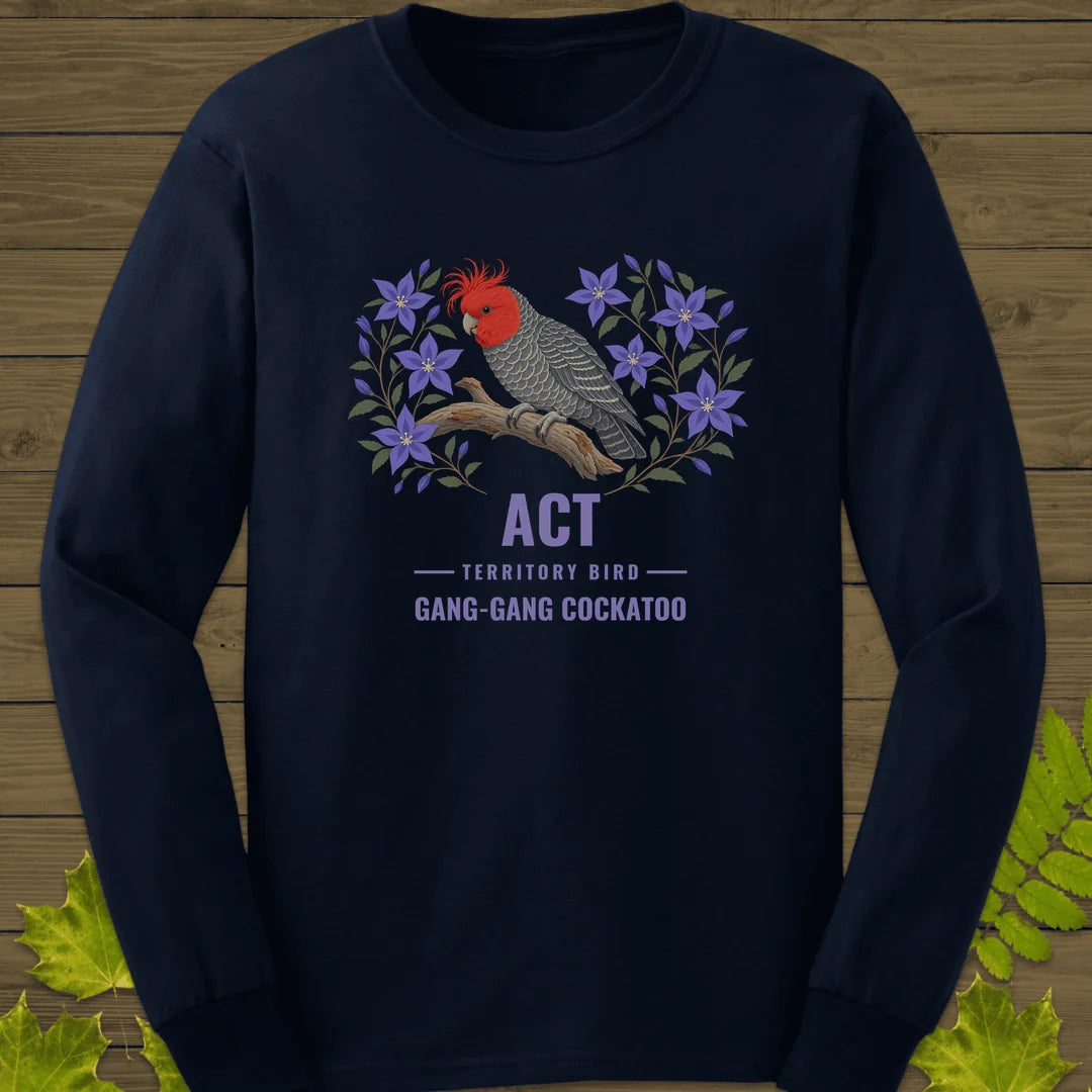Australian Capital Territory Bird Long Sleeve in Navy
