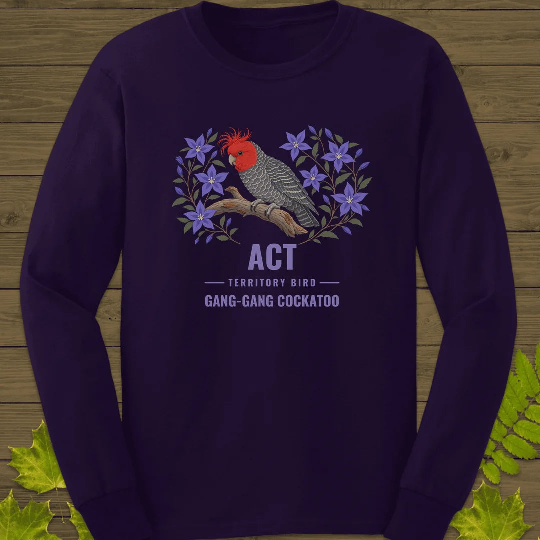 Australian Capital Territory Bird Long Sleeve in Purple