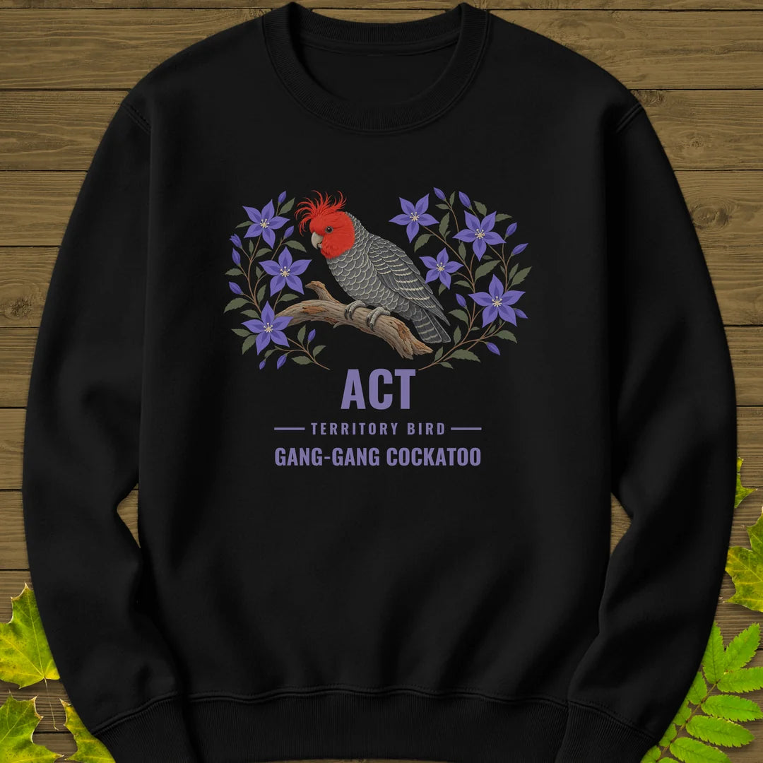 Australian Capital Territory Bird Sweatshirt in Black