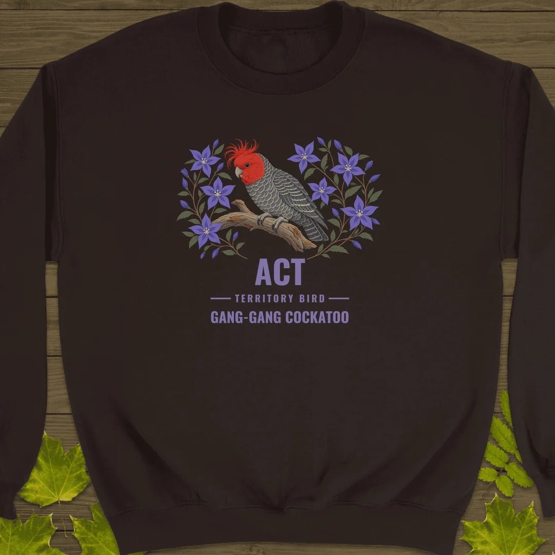 Australian Capital Territory Bird Sweatshirt in Dark Chocolate