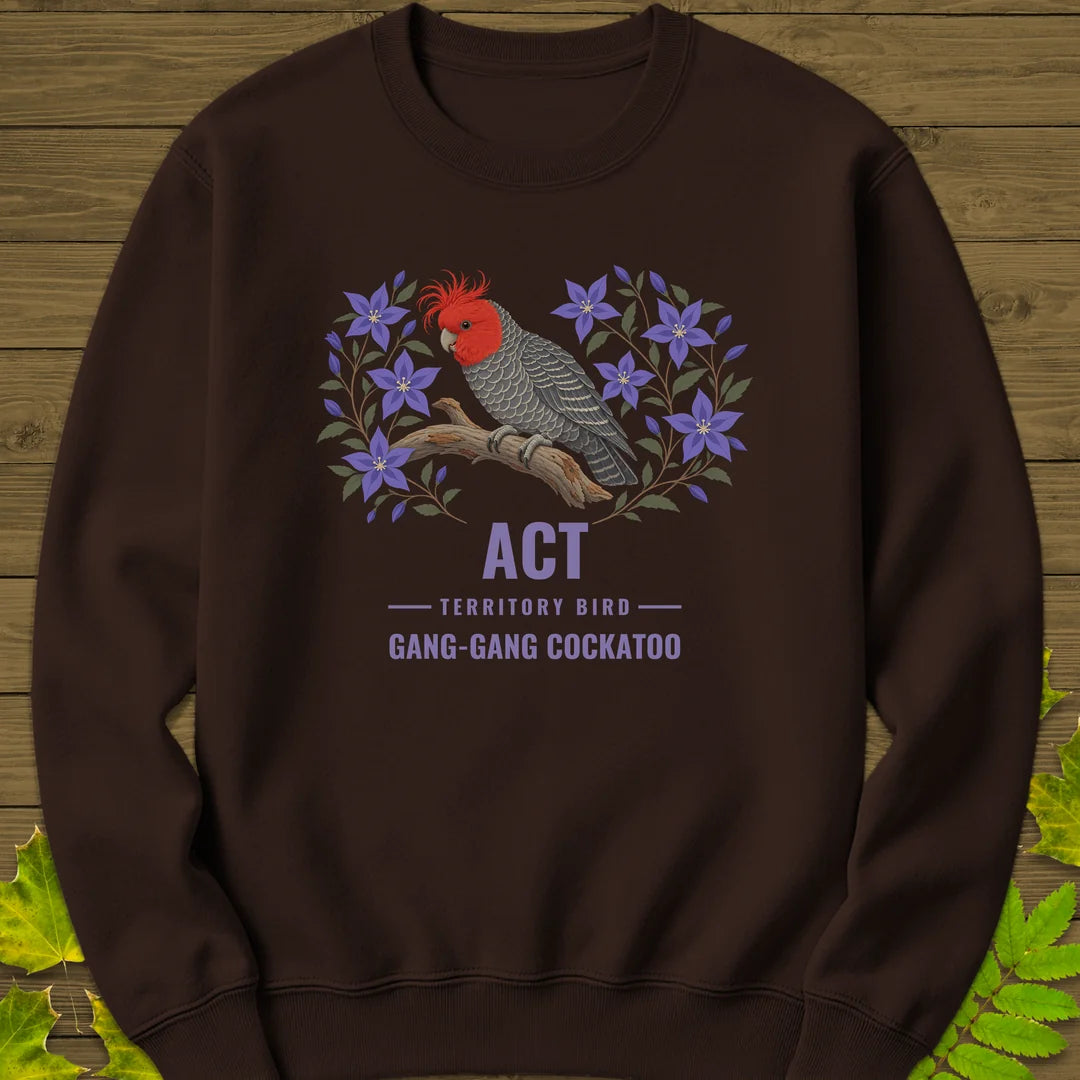 Australian Capital Territory Bird Sweatshirt in Dark Chocolate