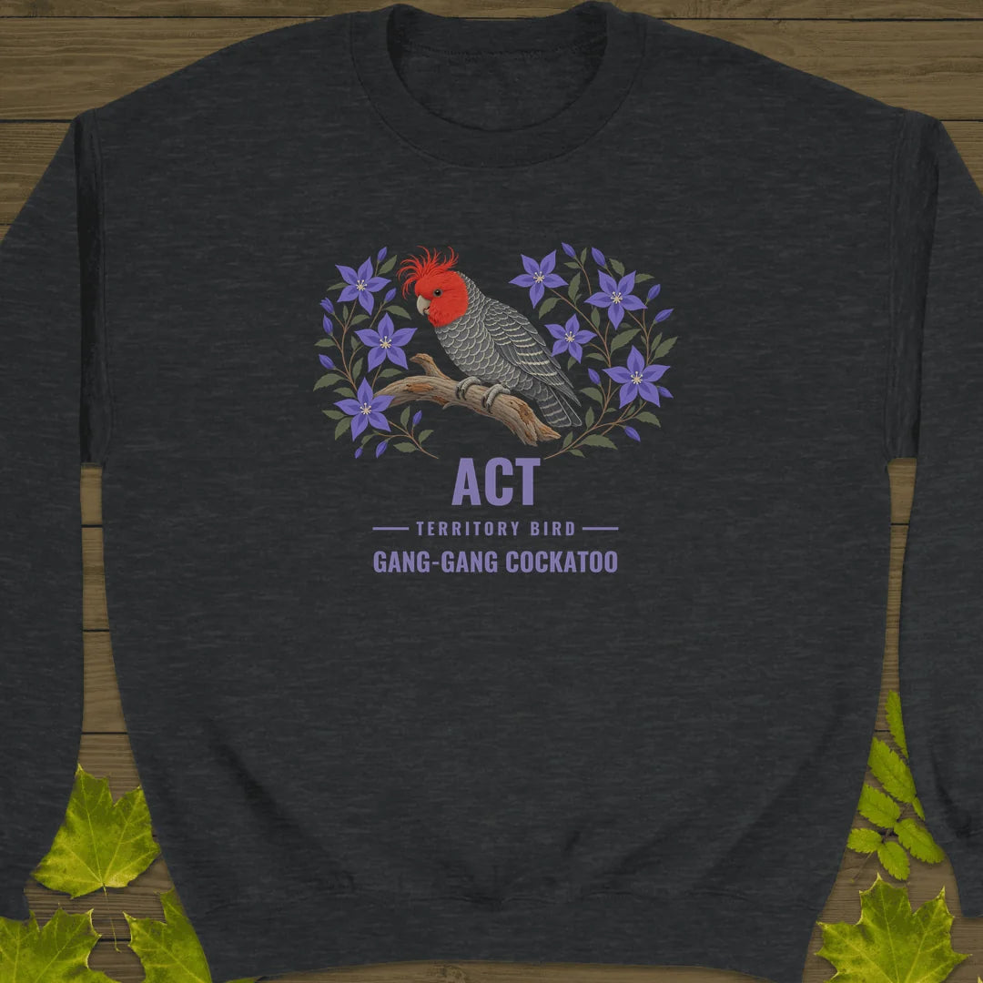 Australian Capital Territory Bird Sweatshirt in Dark Heather