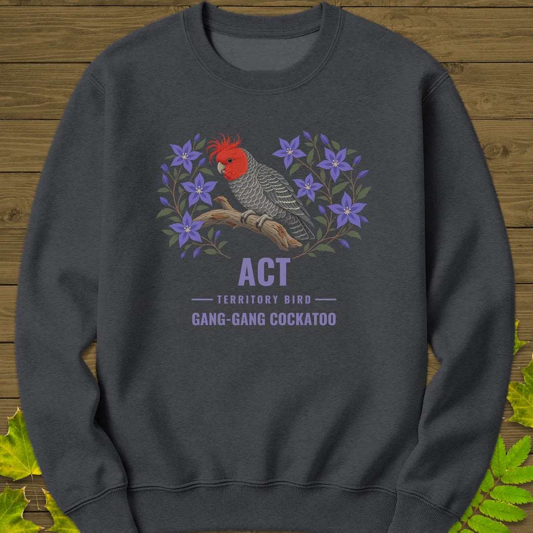 Australian Capital Territory Bird Sweatshirt in Dark Heather