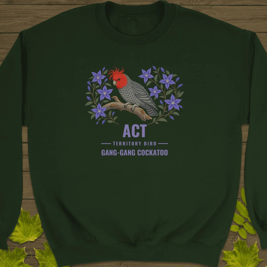 Australian Capital Territory Bird Sweatshirt in Forest Green