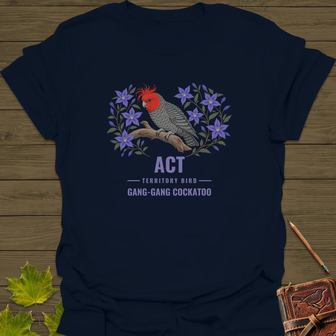 Australian Capital Territory Bird T-Shirt in Navy