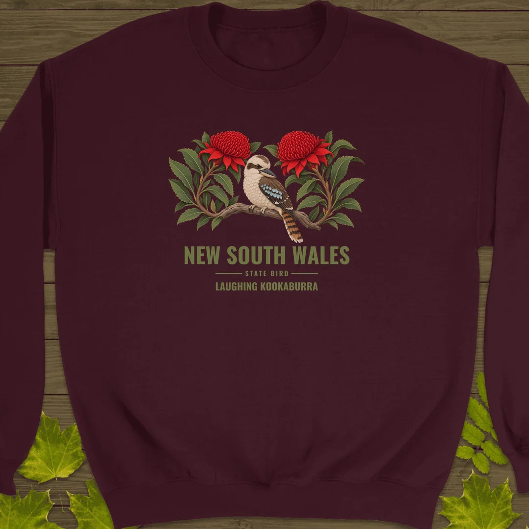 New South Wales State Bird Sweatshirt in Maroon