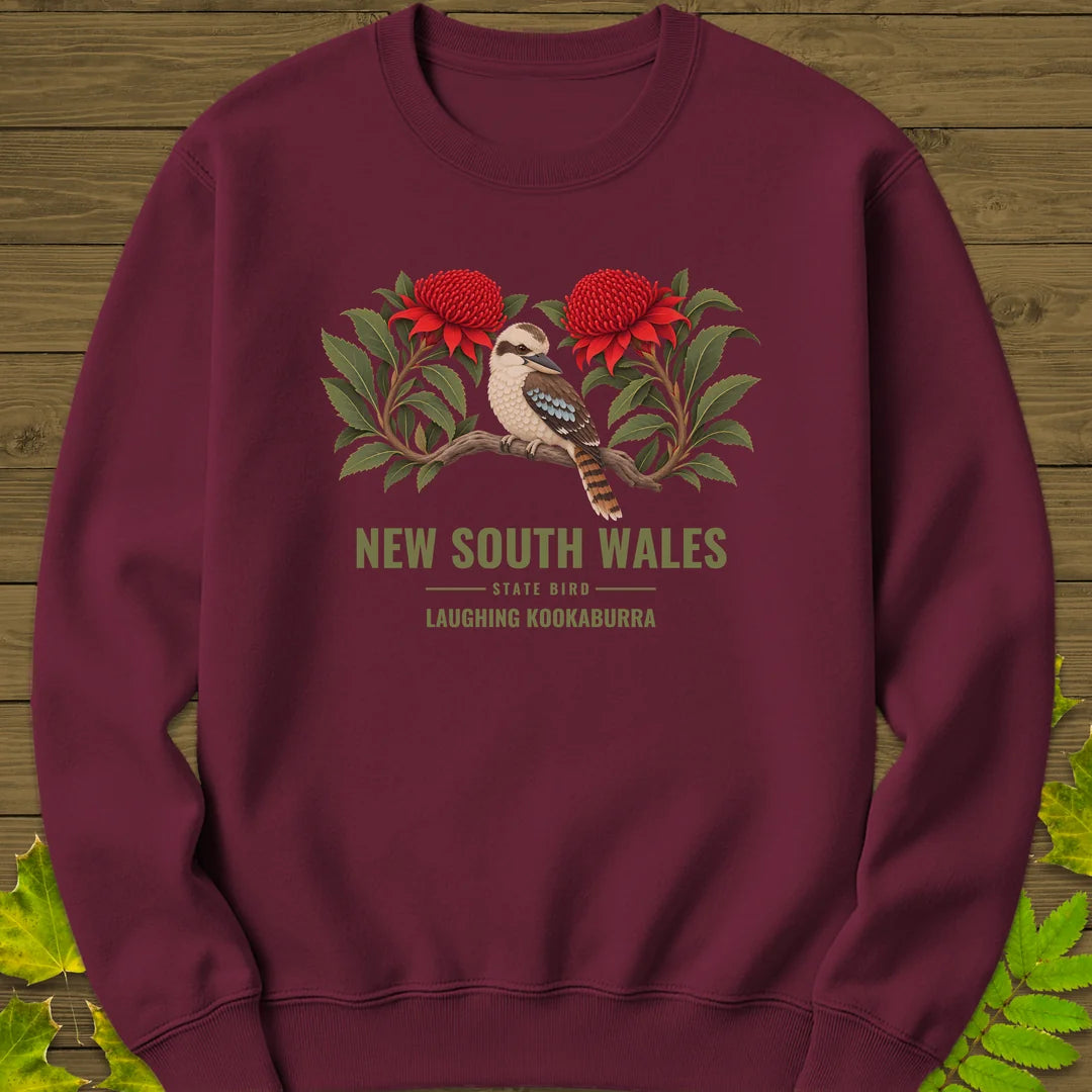 New South Wales State Bird Sweatshirt in Maroon