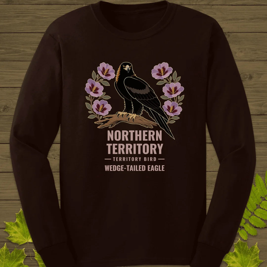 Northern Territory Bird Long Sleeve in Dark Chocolate