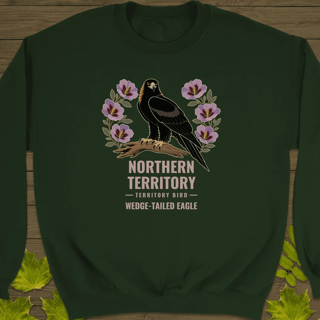 Northern Territory Bird Sweatshirt in Forest Green