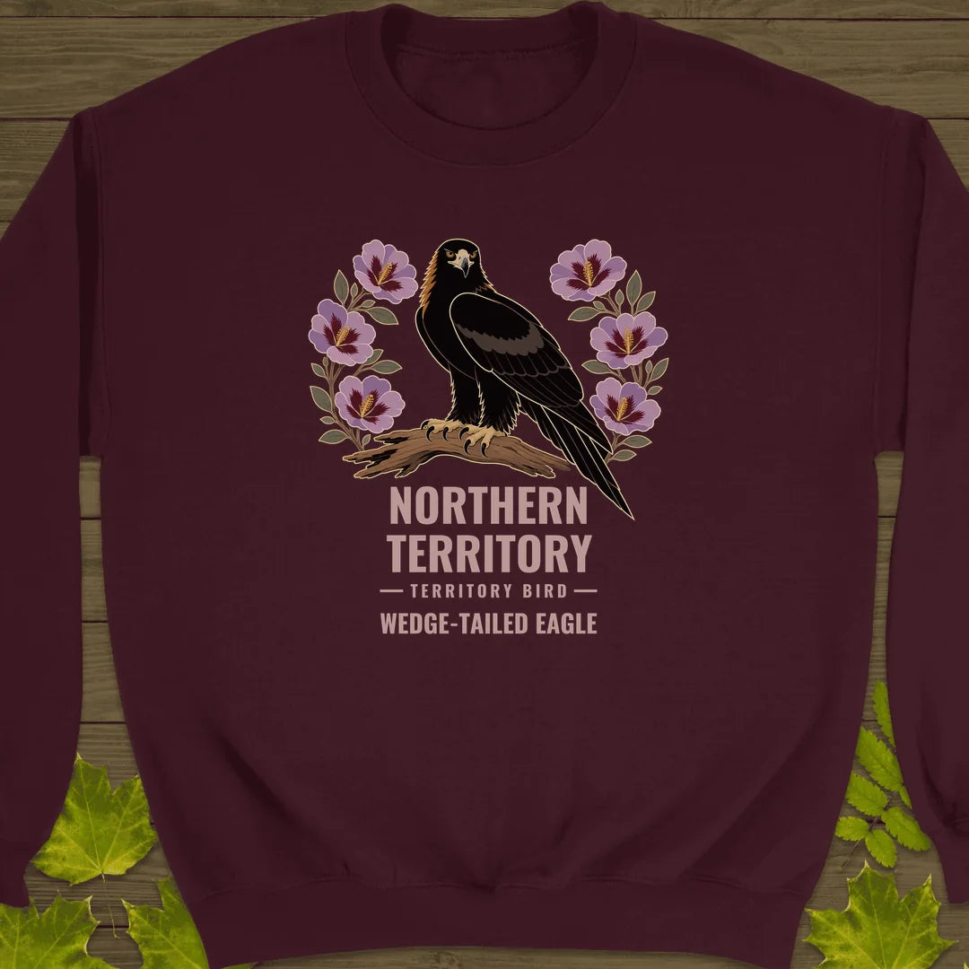 Northern Territory Bird Sweatshirt in Maroon