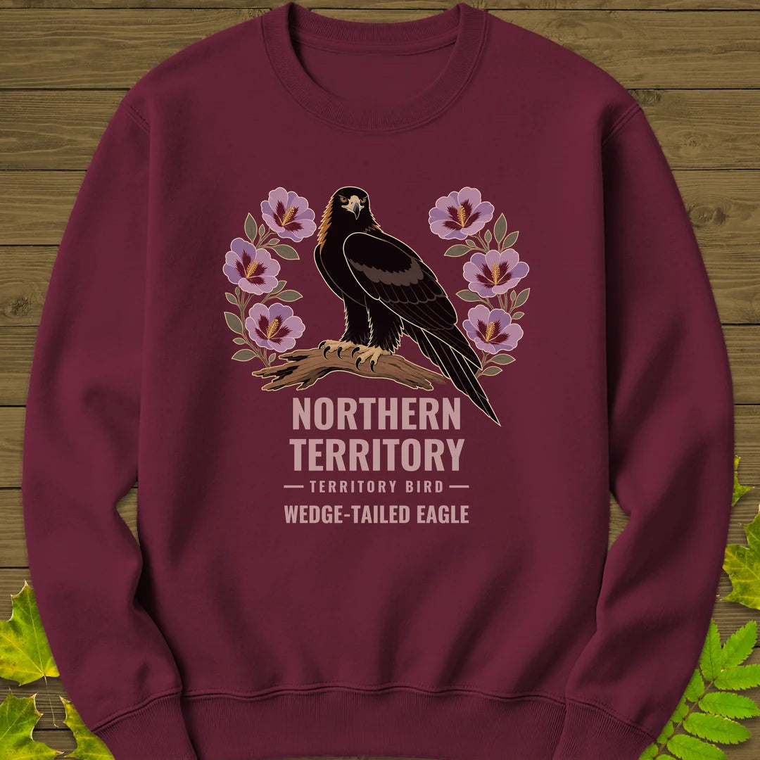 Northern Territory Bird Sweatshirt in Maroon