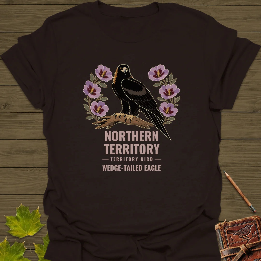 Northern Territory Bird T-Shirt in Dark Chocolate