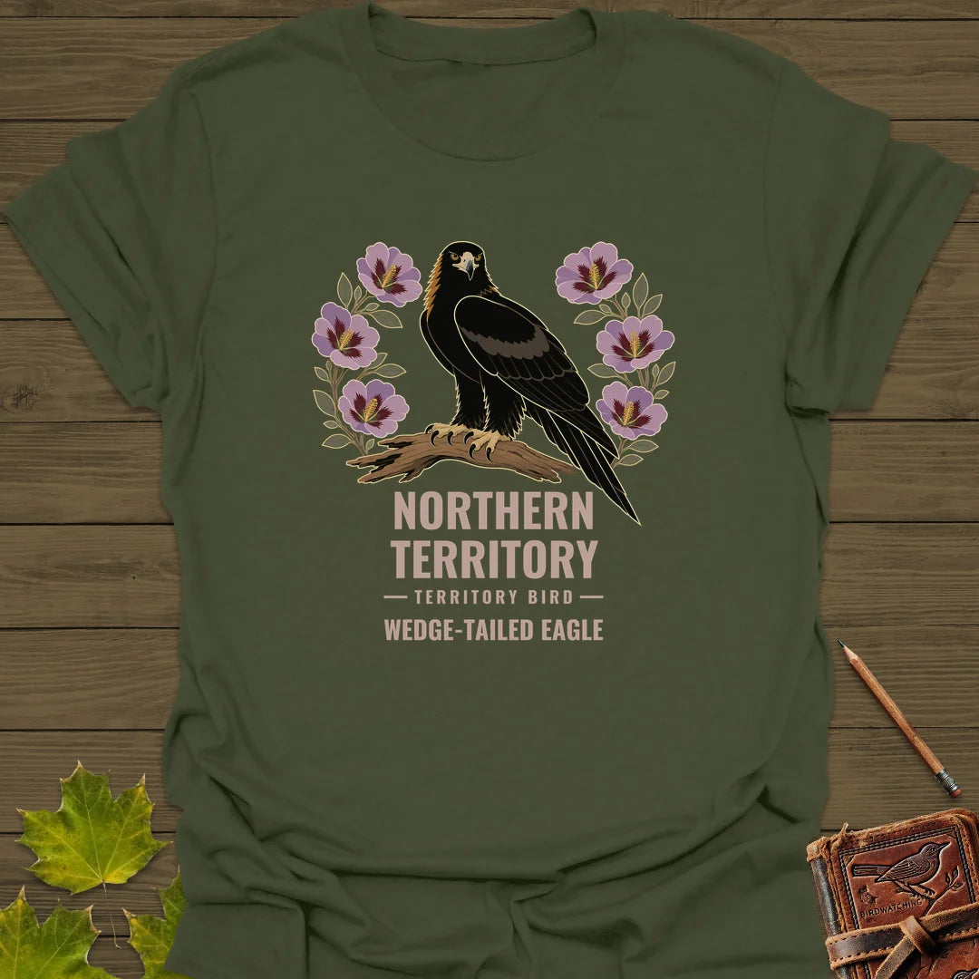 Northern Territory Bird T-Shirt in Military Green