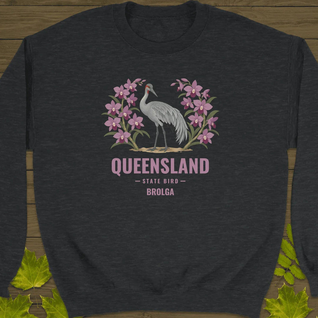 Queensland State Bird Sweatshirt in Dark Heather