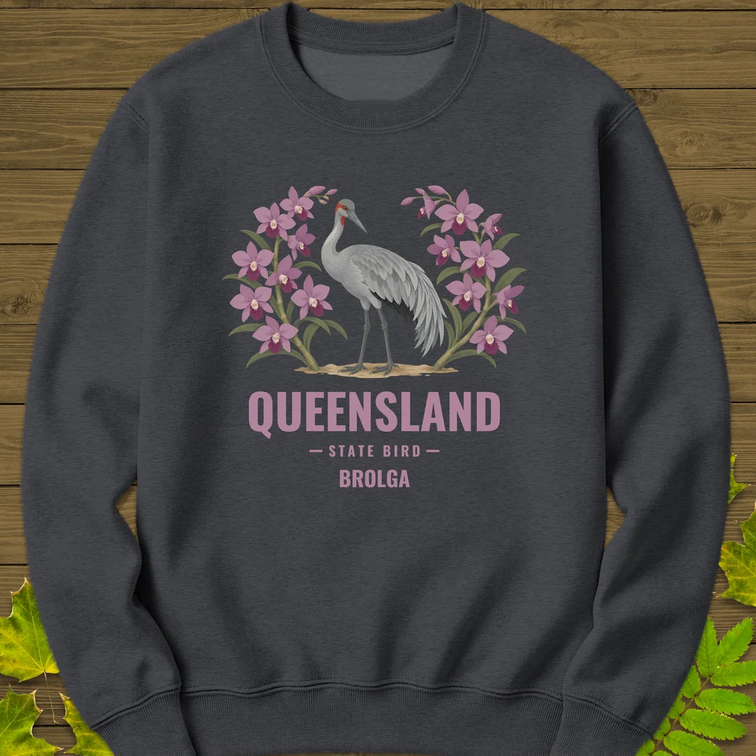 Queensland State Bird Sweatshirt in Dark Heather
