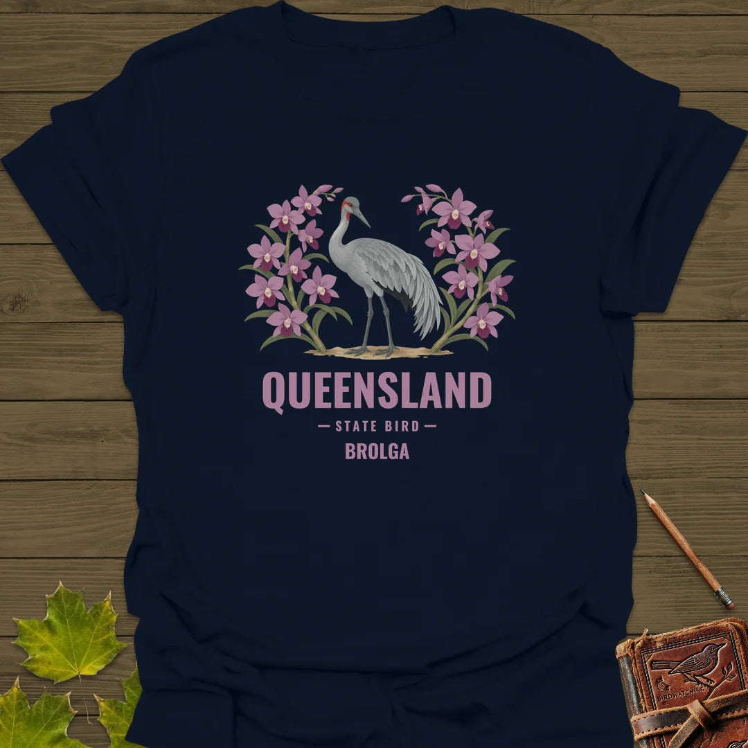 Queensland State Bird T-Shirt in Navy
