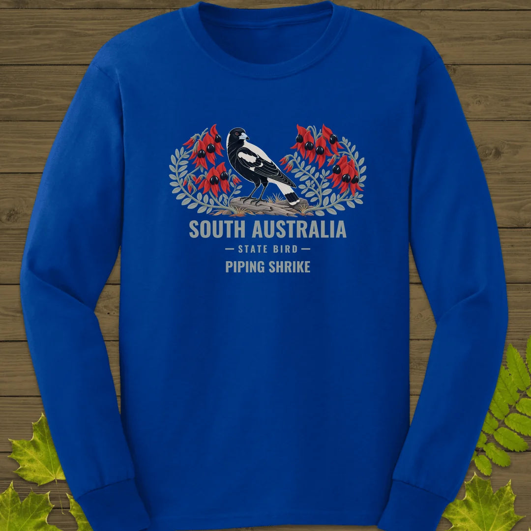 South Australia State Bird Long Sleeve in Royal