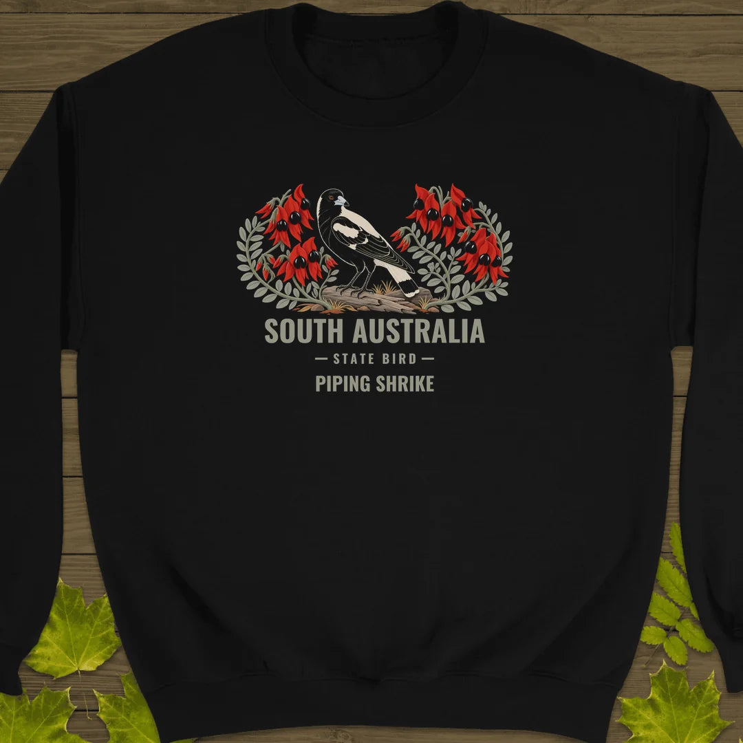 South Australia State Bird Sweatshirt in Black