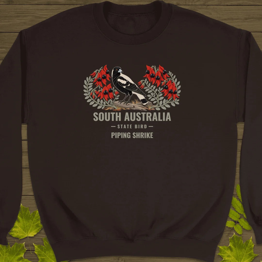 South Australia State Bird Sweatshirt in Dark Chocolate