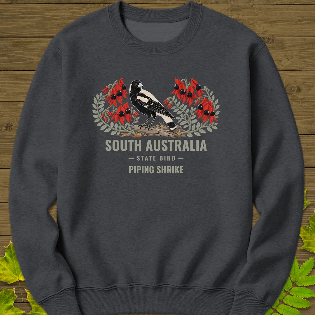 South Australia State Bird Sweatshirt in Dark Heather