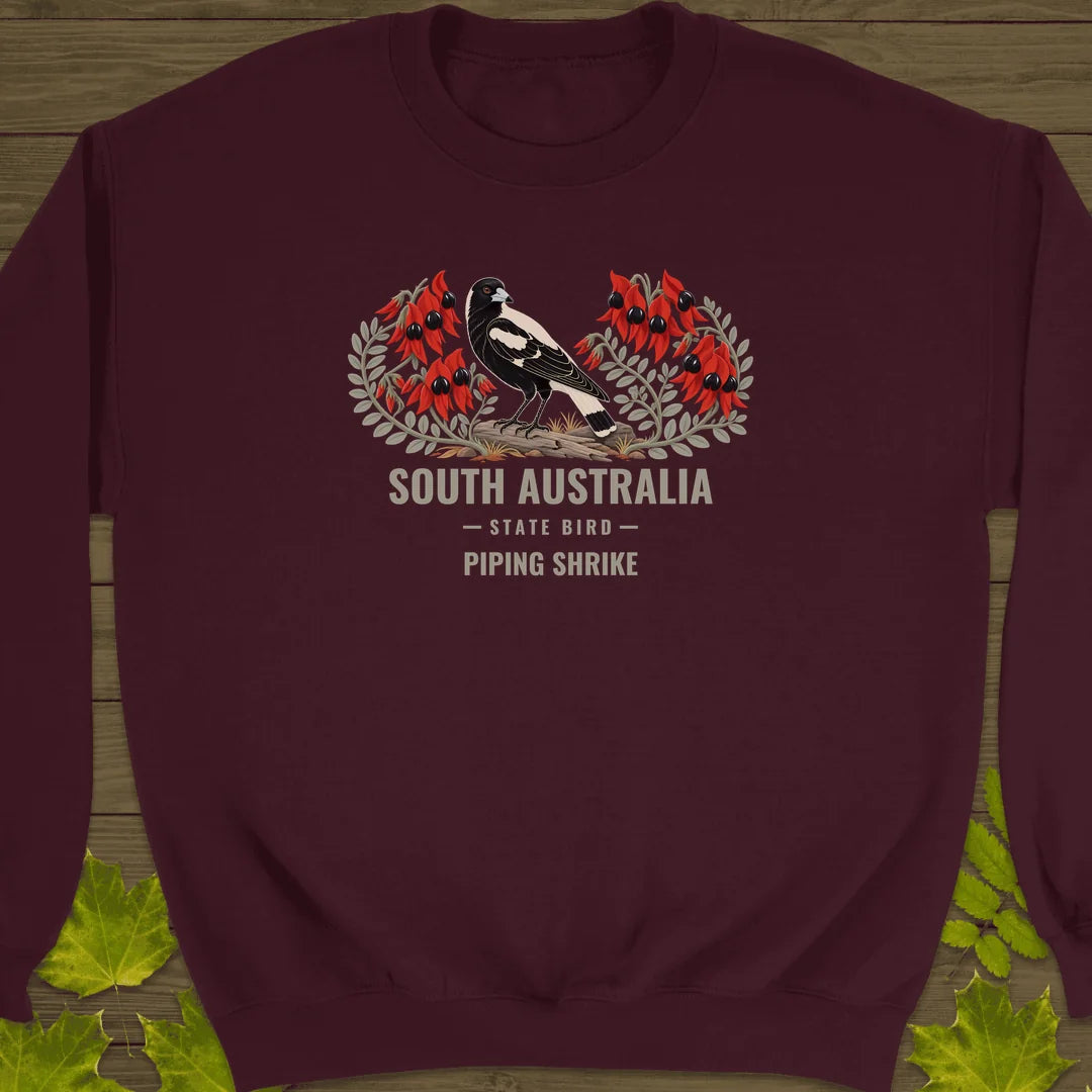 South Australia State Bird Sweatshirt in Maroon