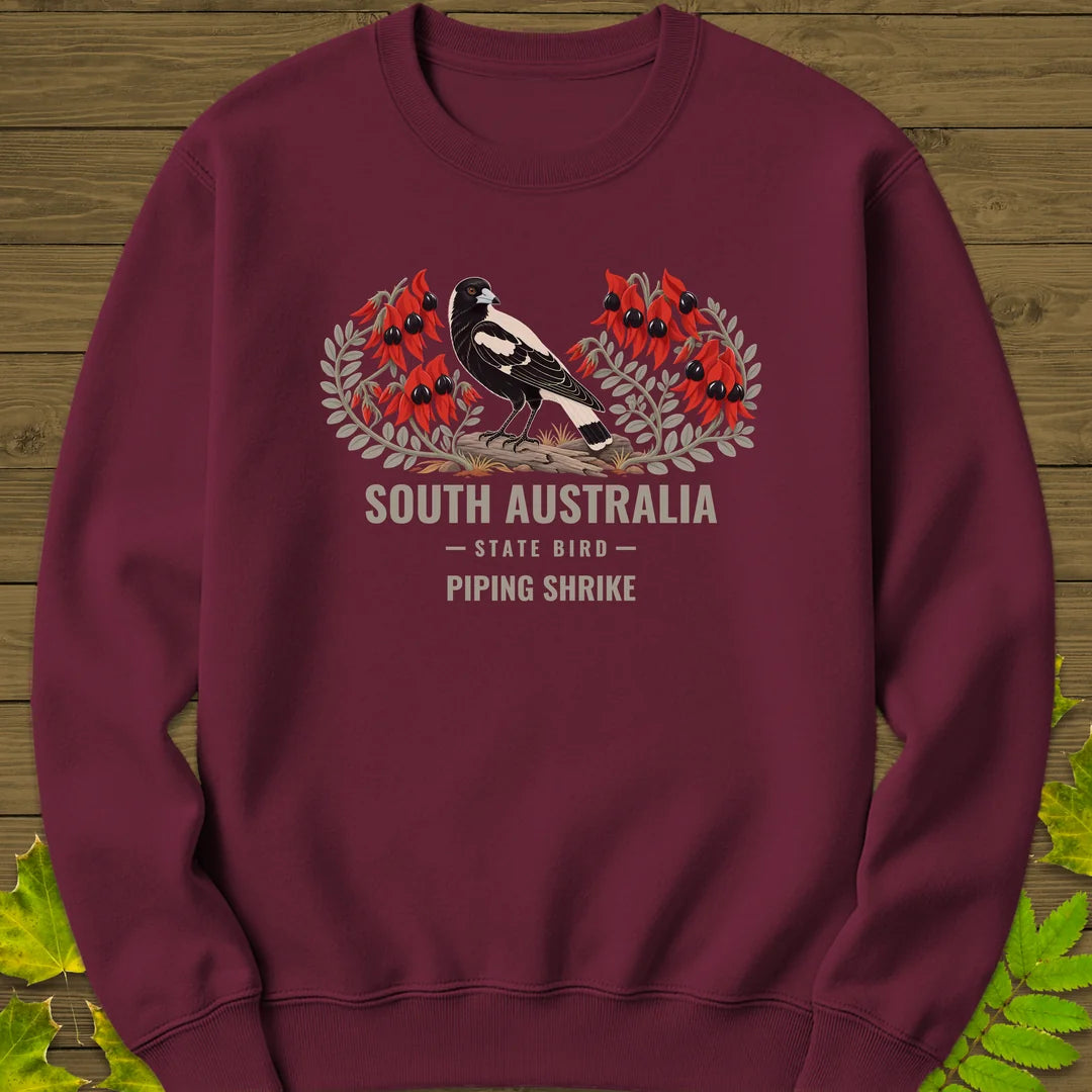 South Australia State Bird Sweatshirt in Maroon