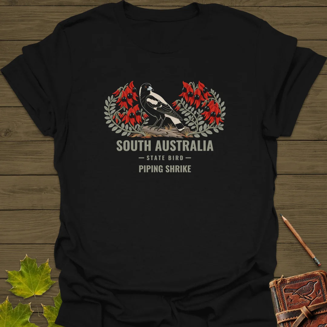 South Australia State Bird T-Shirt in Black