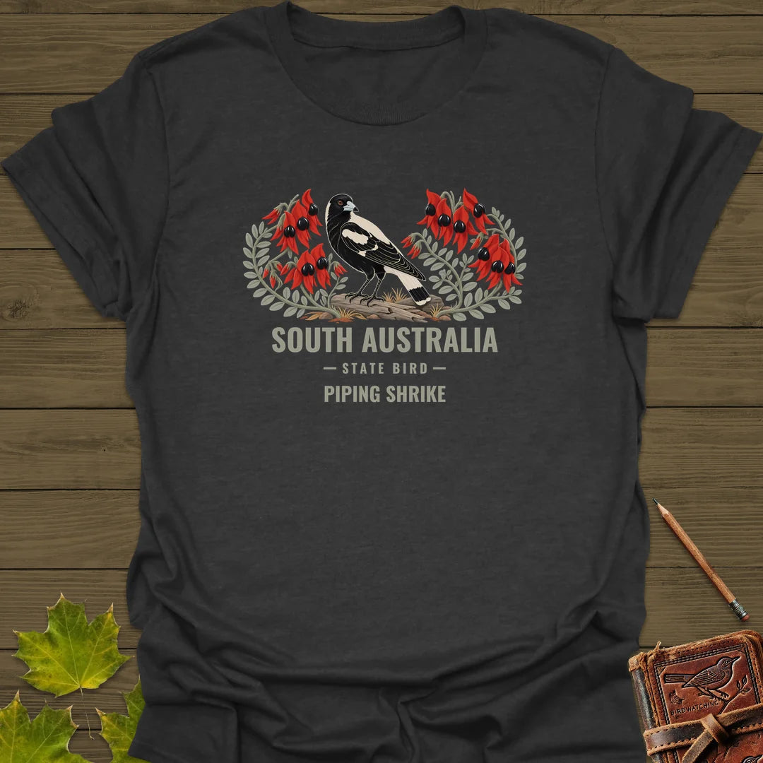 South Australia State Bird T-Shirt in Dark Heather