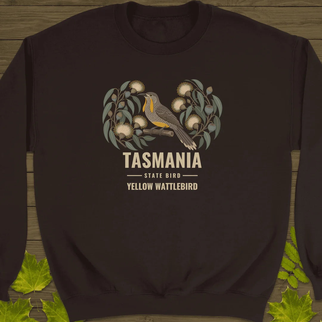 Tasmania State Bird Sweatshirt in Dark Chocolate