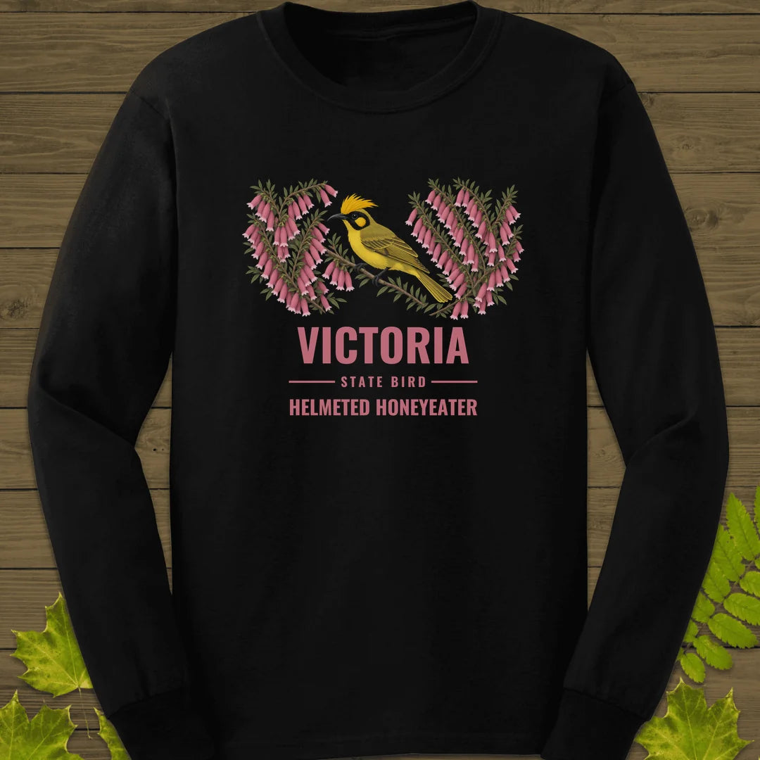 Victoria State Bird Long Sleeve in Black