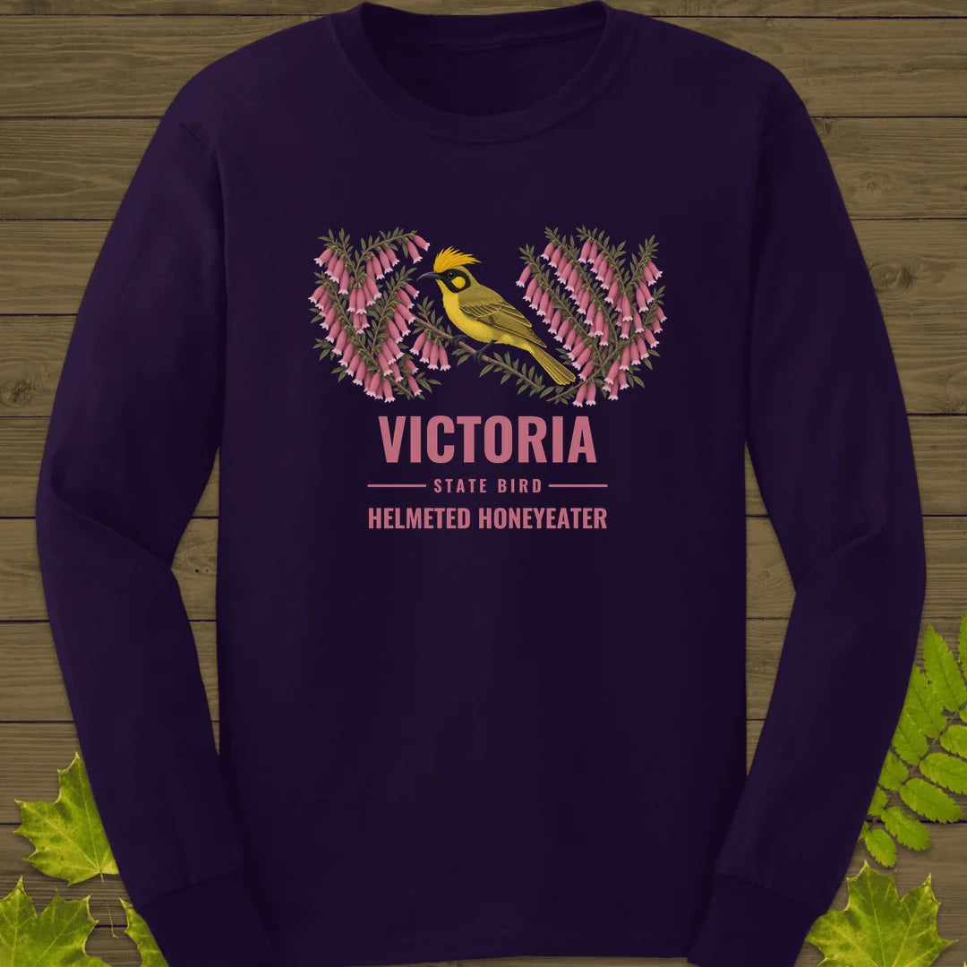 Victoria State Bird Long Sleeve in Purple