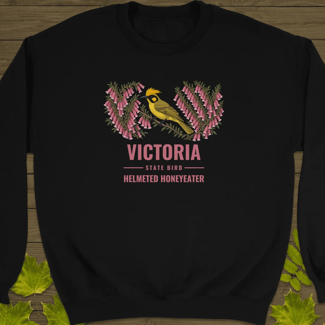 Victoria State Bird Sweatshirt in Black