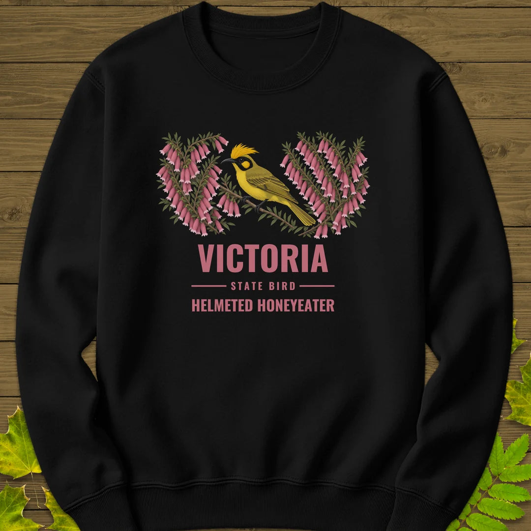 Victoria State Bird Sweatshirt in Black