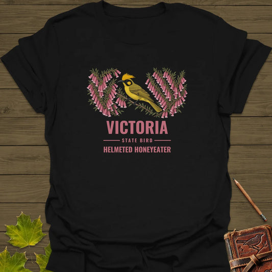 Victoria State Bird T-Shirt in Black