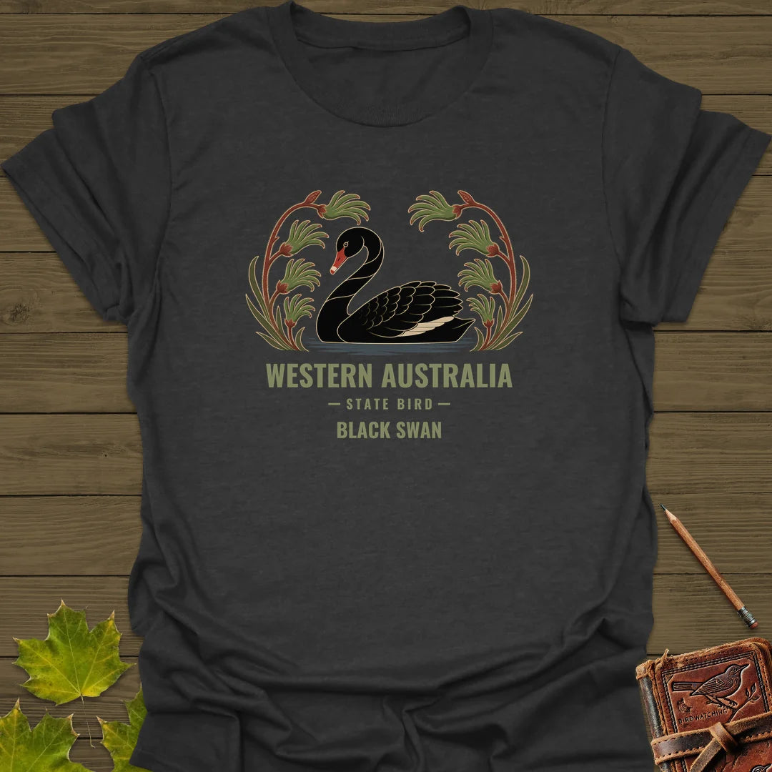 Western Australia State Bird T-Shirt in Dark Heather