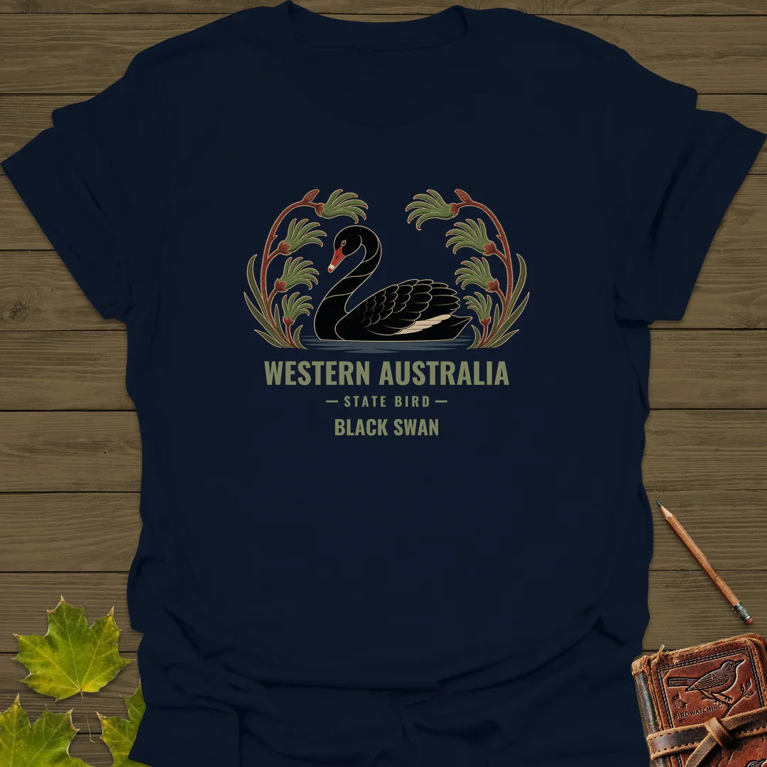 Western Australia State Bird T-Shirt in Navy