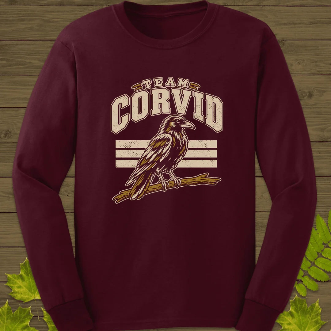 Team Corvid Long Sleeve in Maroon