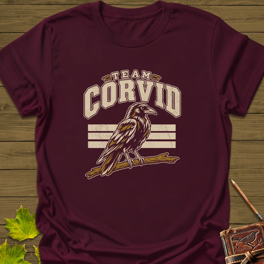 Team Corvid T-Shirt in Maroon