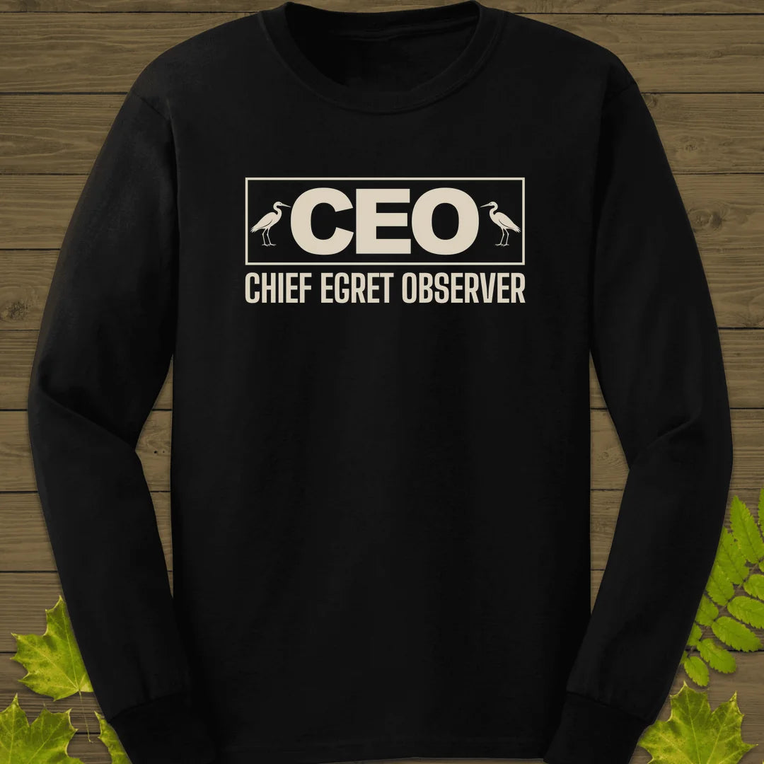 Chief Egret Observer Long Sleeve in Black