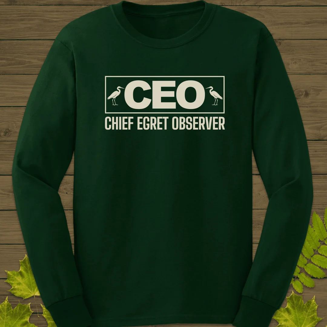 Chief Egret Observer Long Sleeve in Forest Green