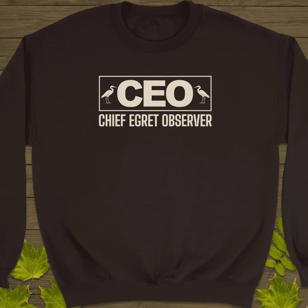 Chief Egret Observer Sweatshirt in Dark Chocolate